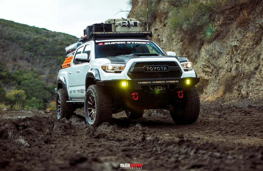 Seibon Carbon Fiber Fender Flares For Tacoma (2016-2023)