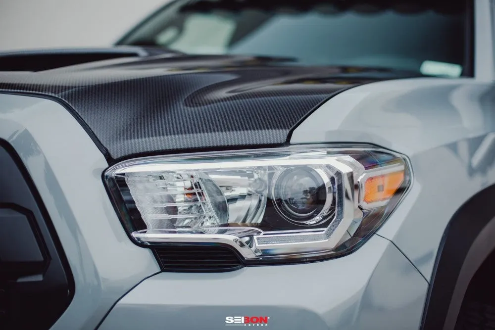 Seibon Carbon TR-Style Carbon Fiber Hood For Tacoma (2016-2023)