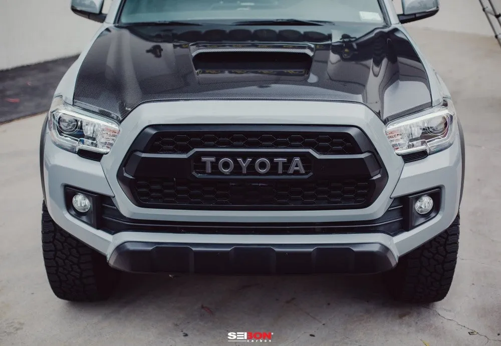 Seibon Carbon TR-Style Carbon Fiber Hood For Tacoma (2016-2023)