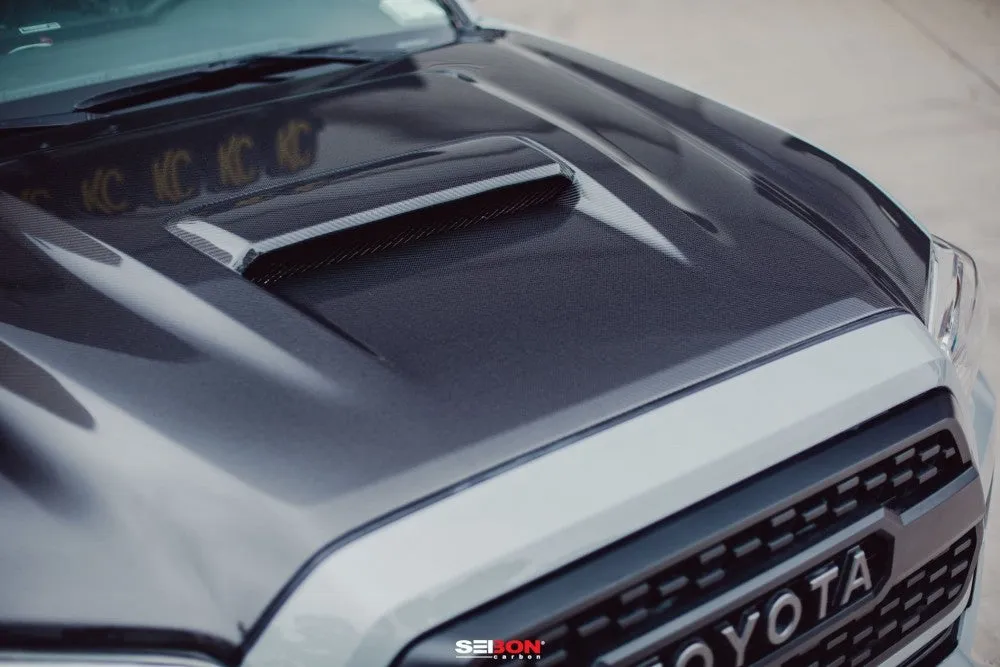 Seibon Carbon TR-Style Carbon Fiber Hood For Tacoma (2016-2023)
