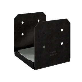 Simpson APVB1010R Outdoor Accents Avant Collection ZMAX, Black Powder-Coated Post Base for 10x10 Rough