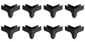 Simpson Strong-Tie APRTC2 Outdoor Accents® ZMAX®, Black Rigid Tie® Corner Connector for 2x Joist, 2x4 Post, 8-Pack