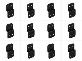 Simpson Strong-Tie APVDJT2-6 Outdoor Accents® Avant Collection™ 5 in. ZMAX®, Black Powder-Coated Deck Joist Tie for 2x, 12-Pack
