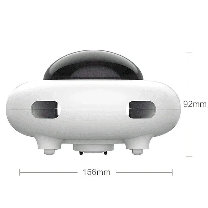 Smart UFO Interactive Cat Toy - Indoor Rotating Feather Electronic Toy with Smart Auto Shut-Off, Random Movement, and USB Charging