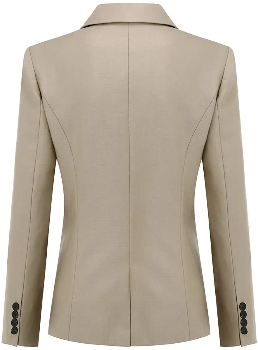 Sophisticated Mauve Pink 2pc Office Work Blazer and Pants Set