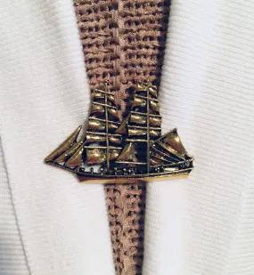 Sweater Clips Gold Boat Ship Sailboat Sweater Clip Cardigan Clasp Gift Gifts for Her by Fabulici