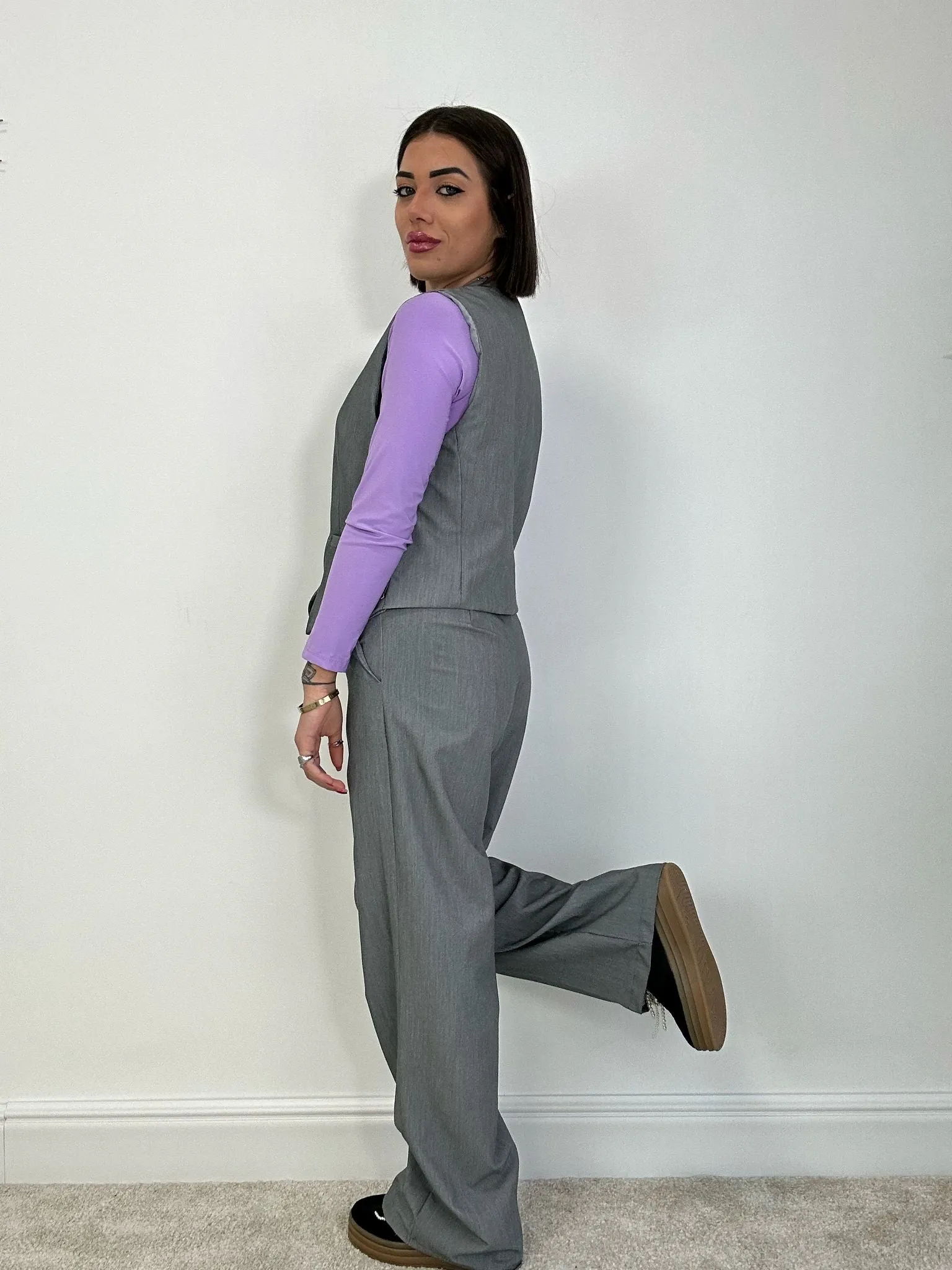 Tailleur Hilary (Gilet   Pantalone) Grigio