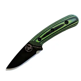 Tassie Tiger Hunter Knife Green - Aus Made