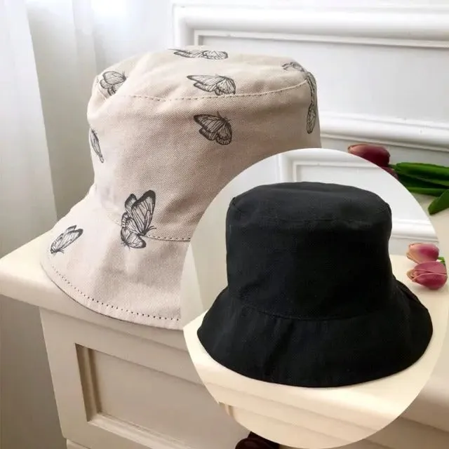 The iconic butterfly print bucket hat