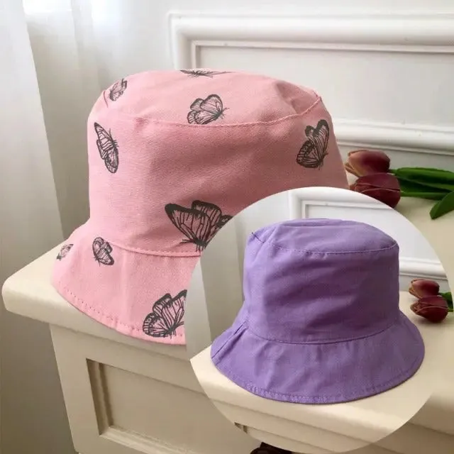 The iconic butterfly print bucket hat