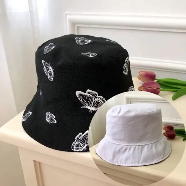 The iconic butterfly print bucket hat