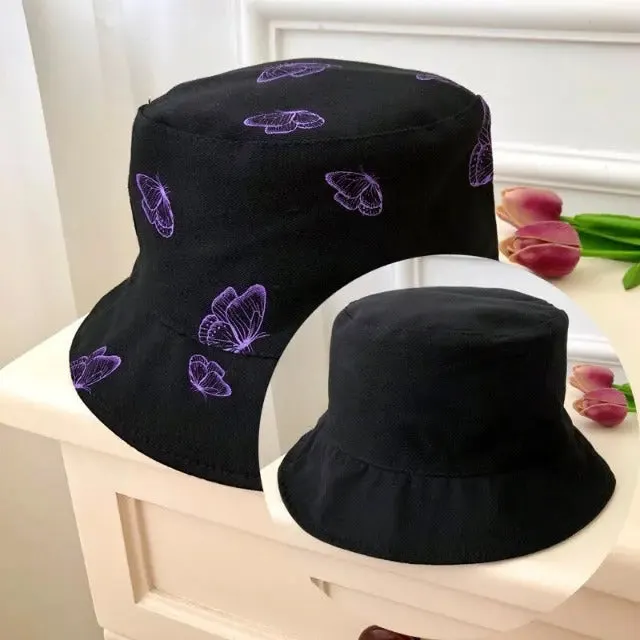 The iconic butterfly print bucket hat