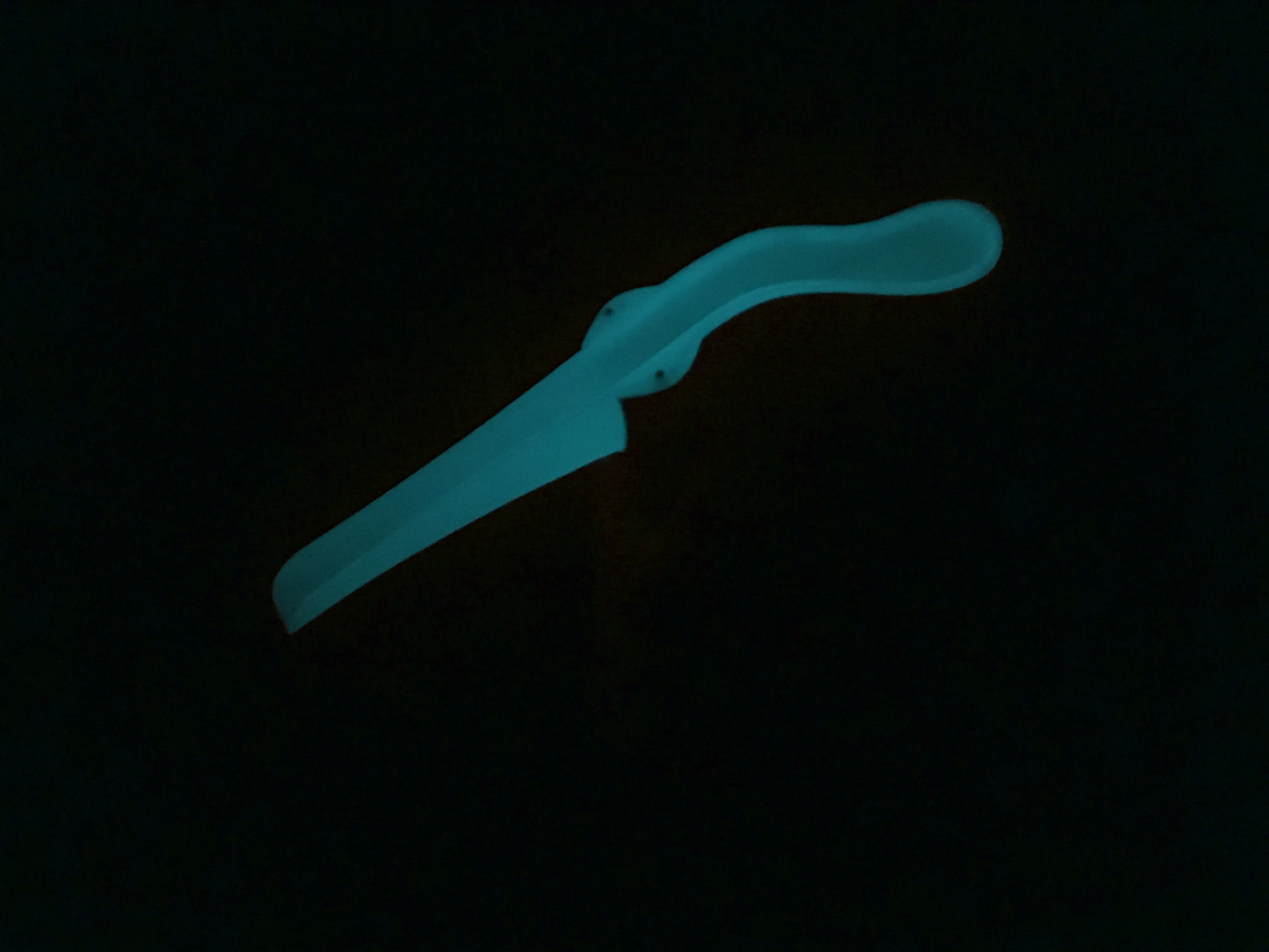 The Tinkle Belle, Teal and Glow In The Dark with Case