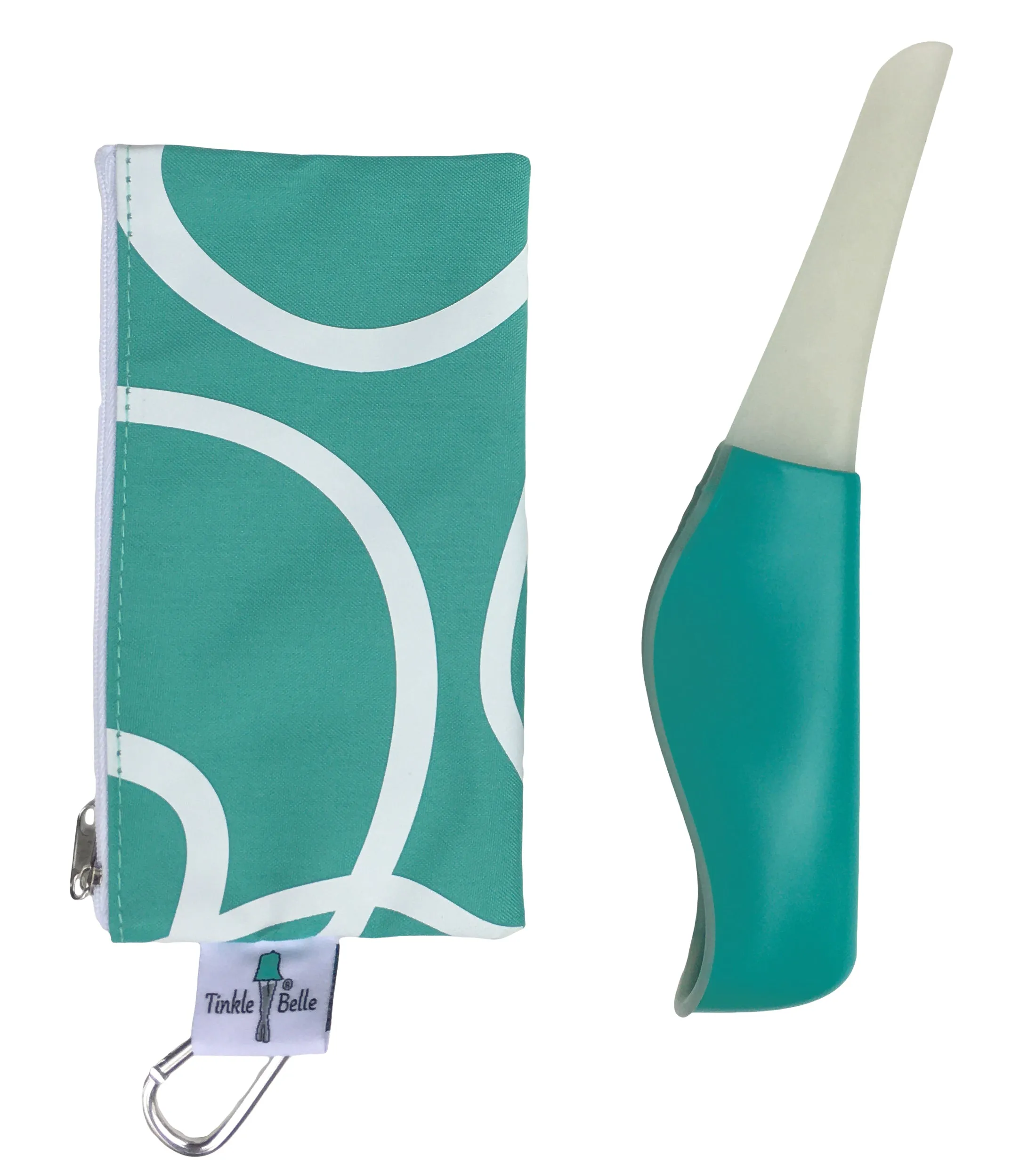 The Tinkle Belle, Teal and Glow In The Dark with Case