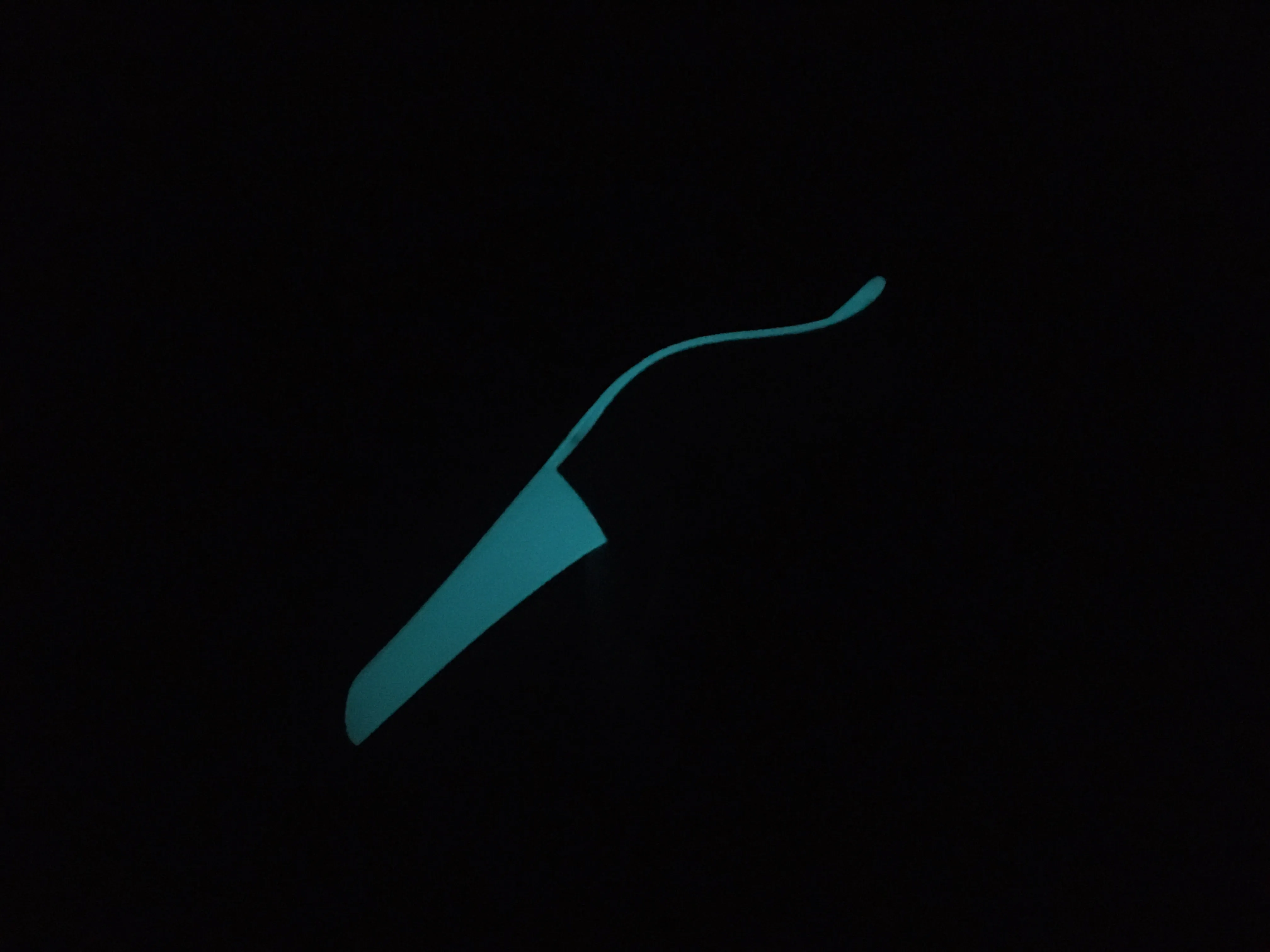 The Tinkle Belle, Teal and Glow In The Dark with Case