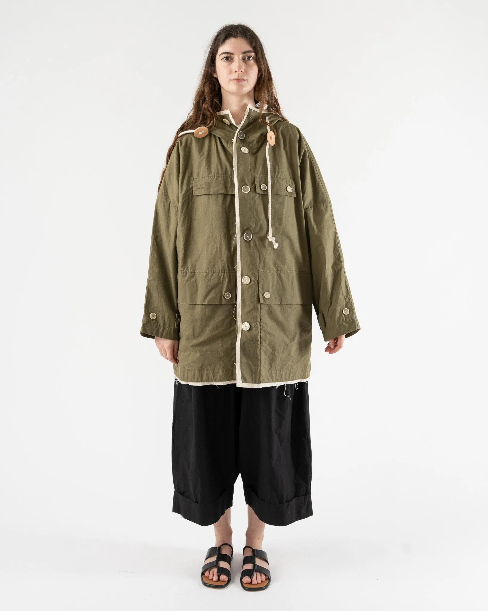 Toogood Trawlerman Coat in Khaki