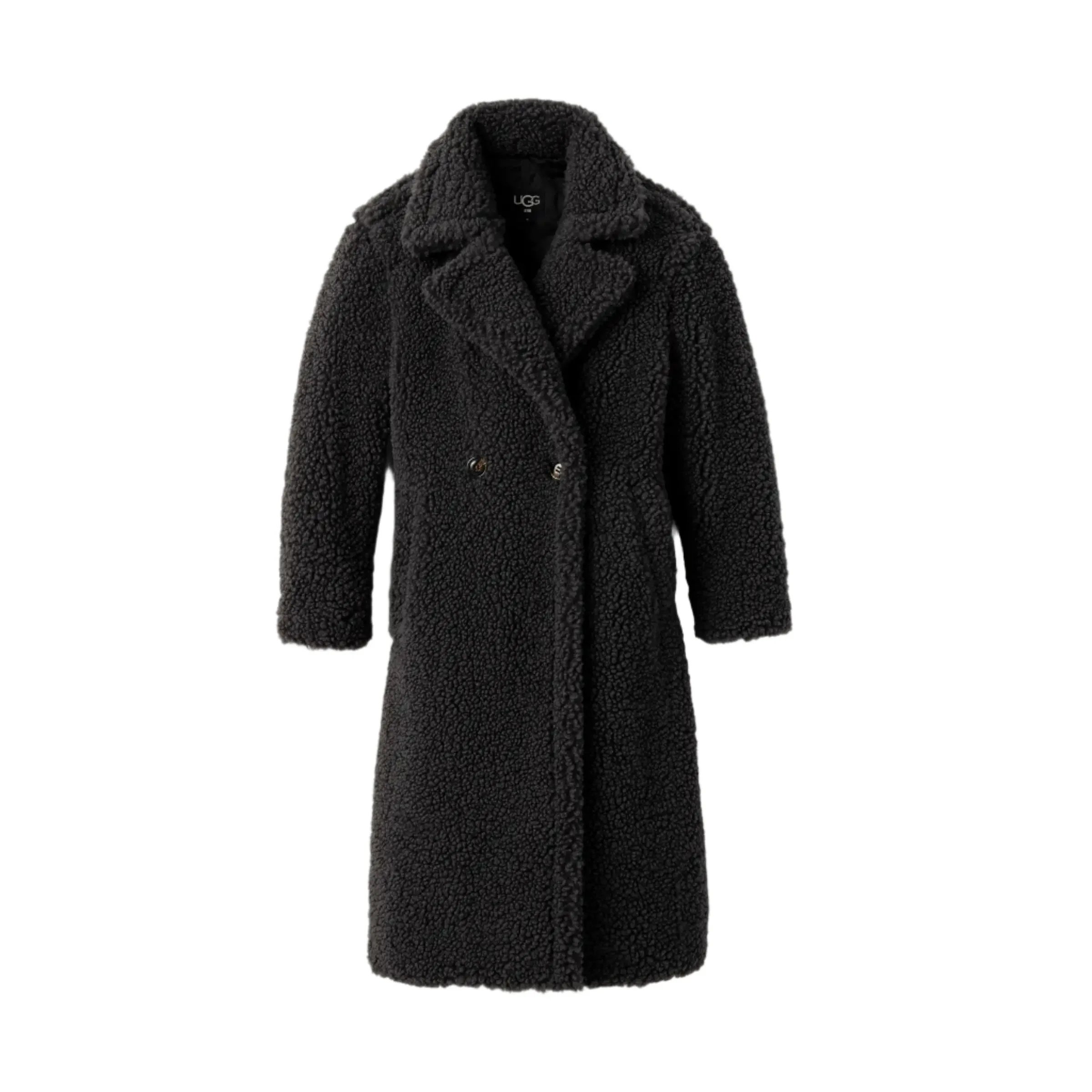 UGG Womens Gertrude Long Teddy Coat