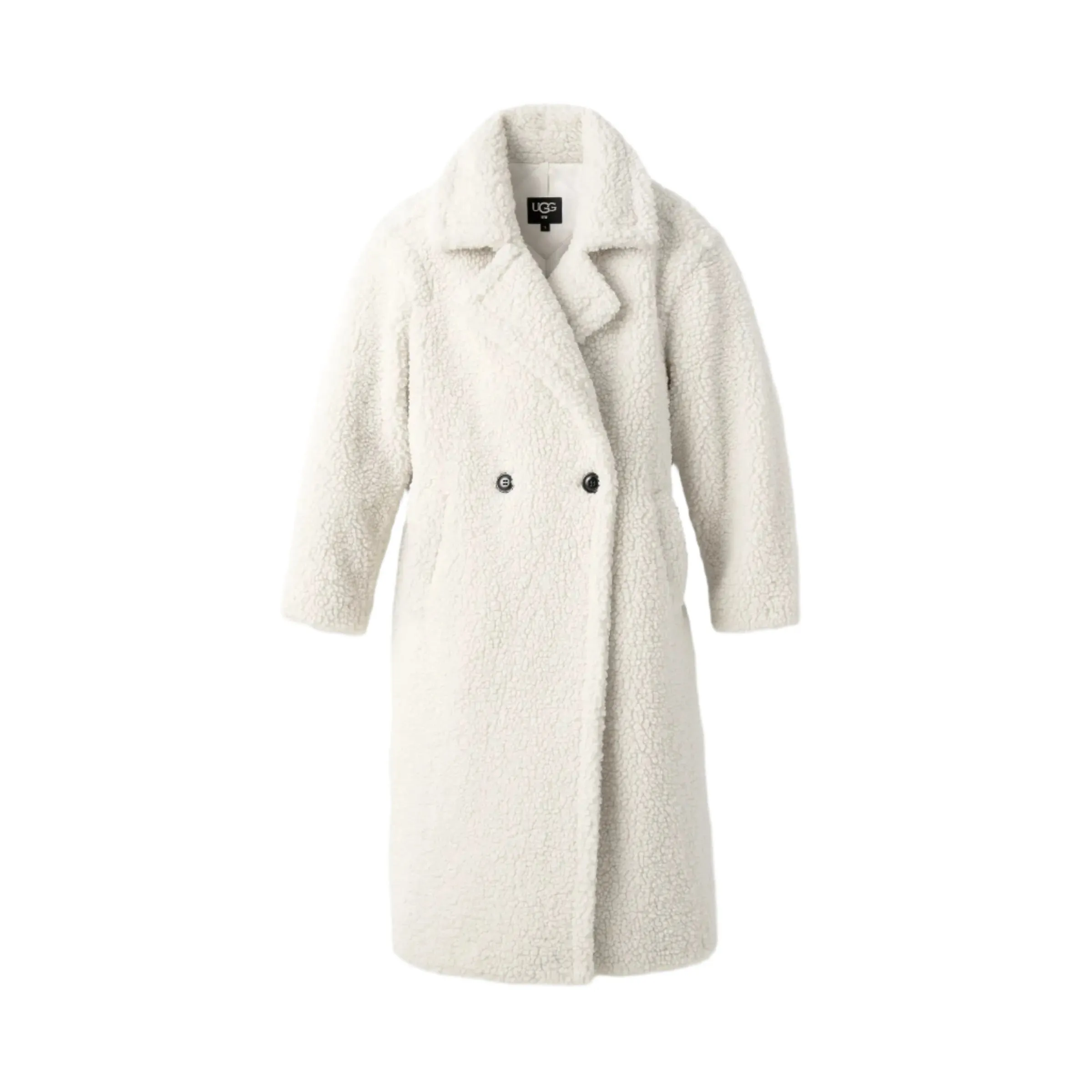 UGG Womens Gertrude Long Teddy Coat
