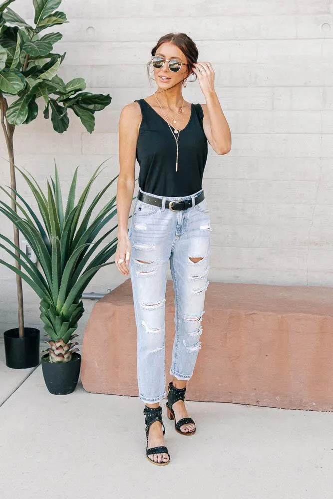 Vero Moda Georgia Tank in Black
