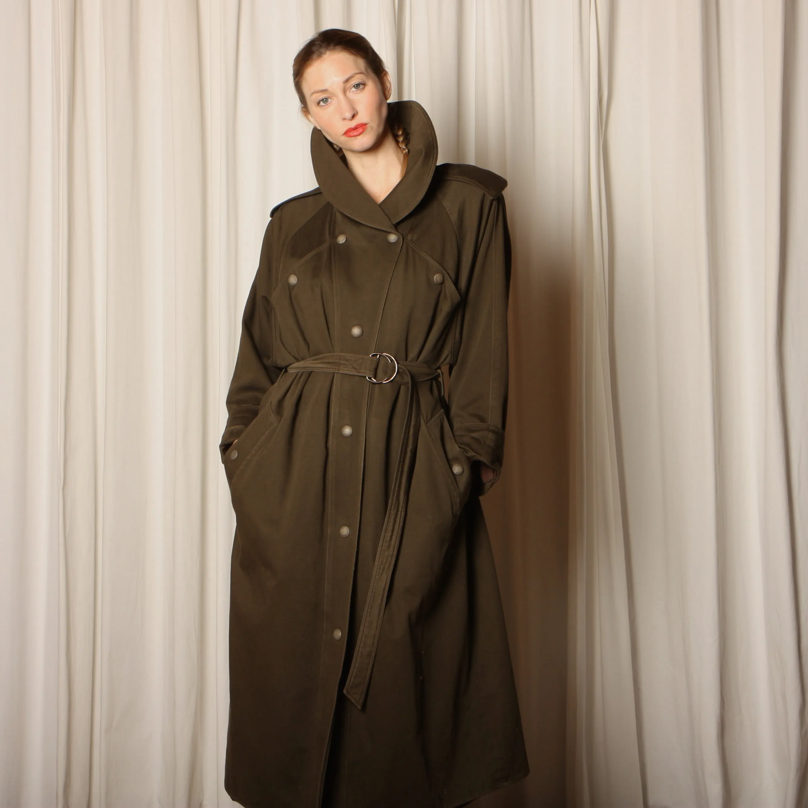Vintage 70's Ramosport France Cotton Trench Coat