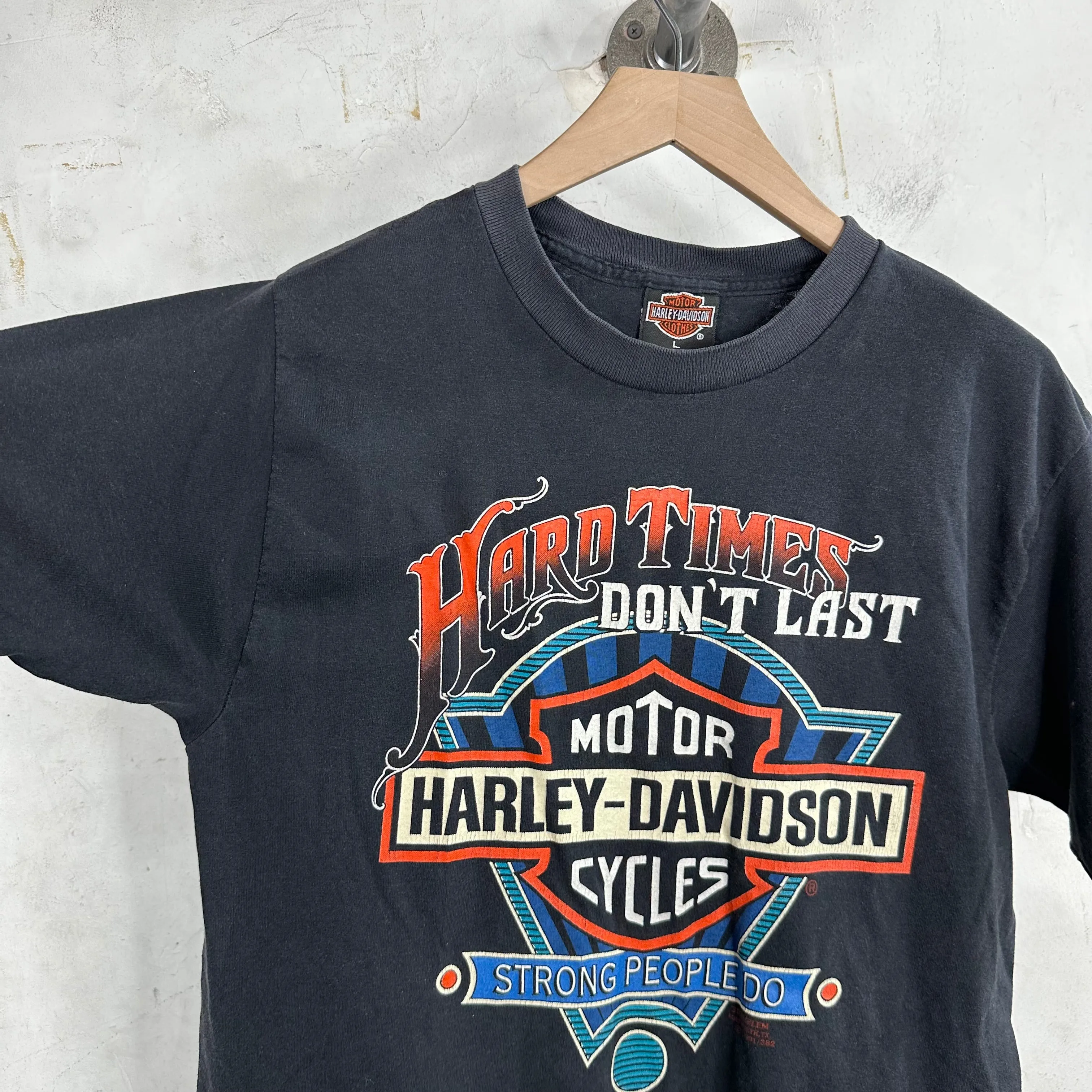 Vintage Harley Davidson Hard Times T-Shirt