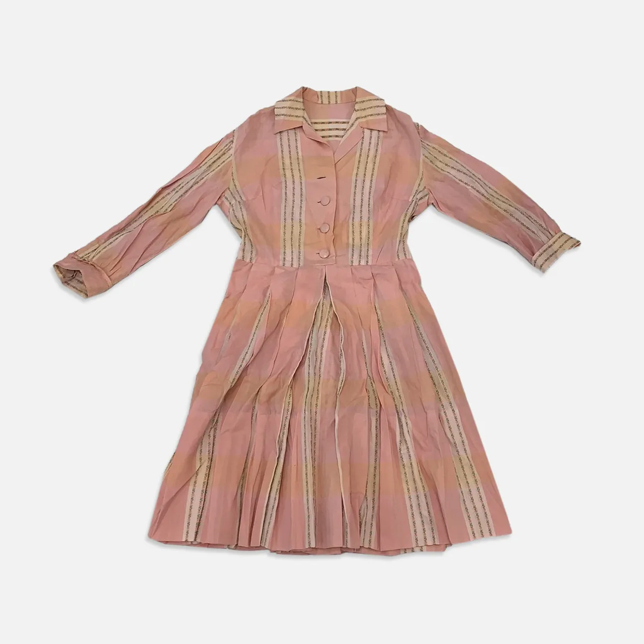 Vintage Pink Shirt Dress