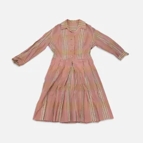 Vintage Pink Shirt Dress