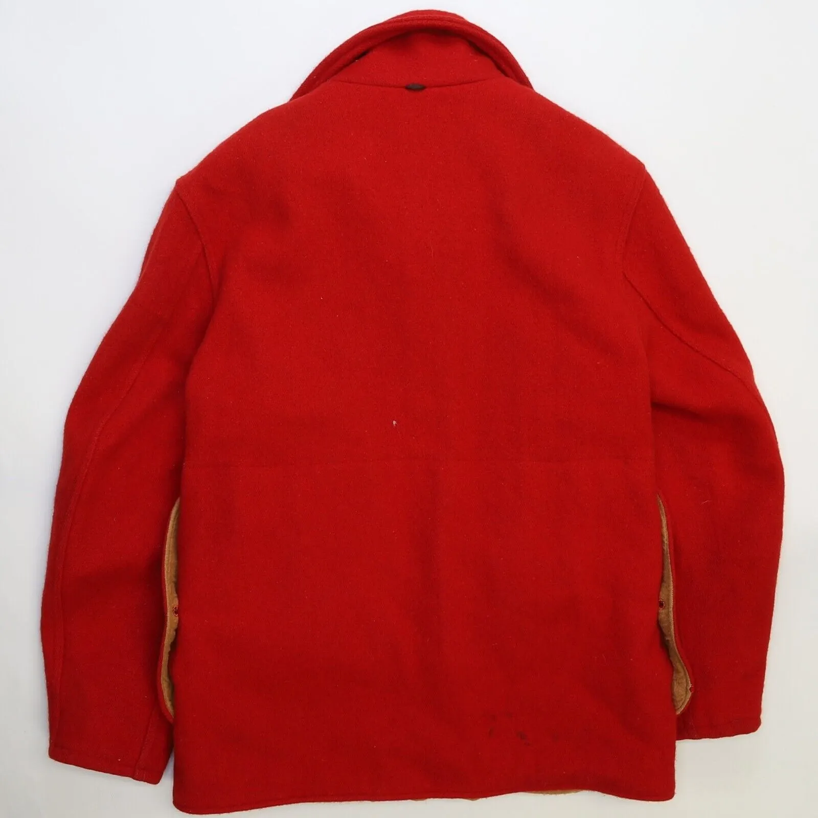 Vintage Westernfield Montgomery Ward Wool Hunting Coat Jacket Size Medium Red