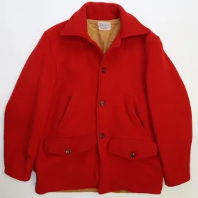 Vintage Westernfield Montgomery Ward Wool Hunting Coat Jacket Size Medium Red