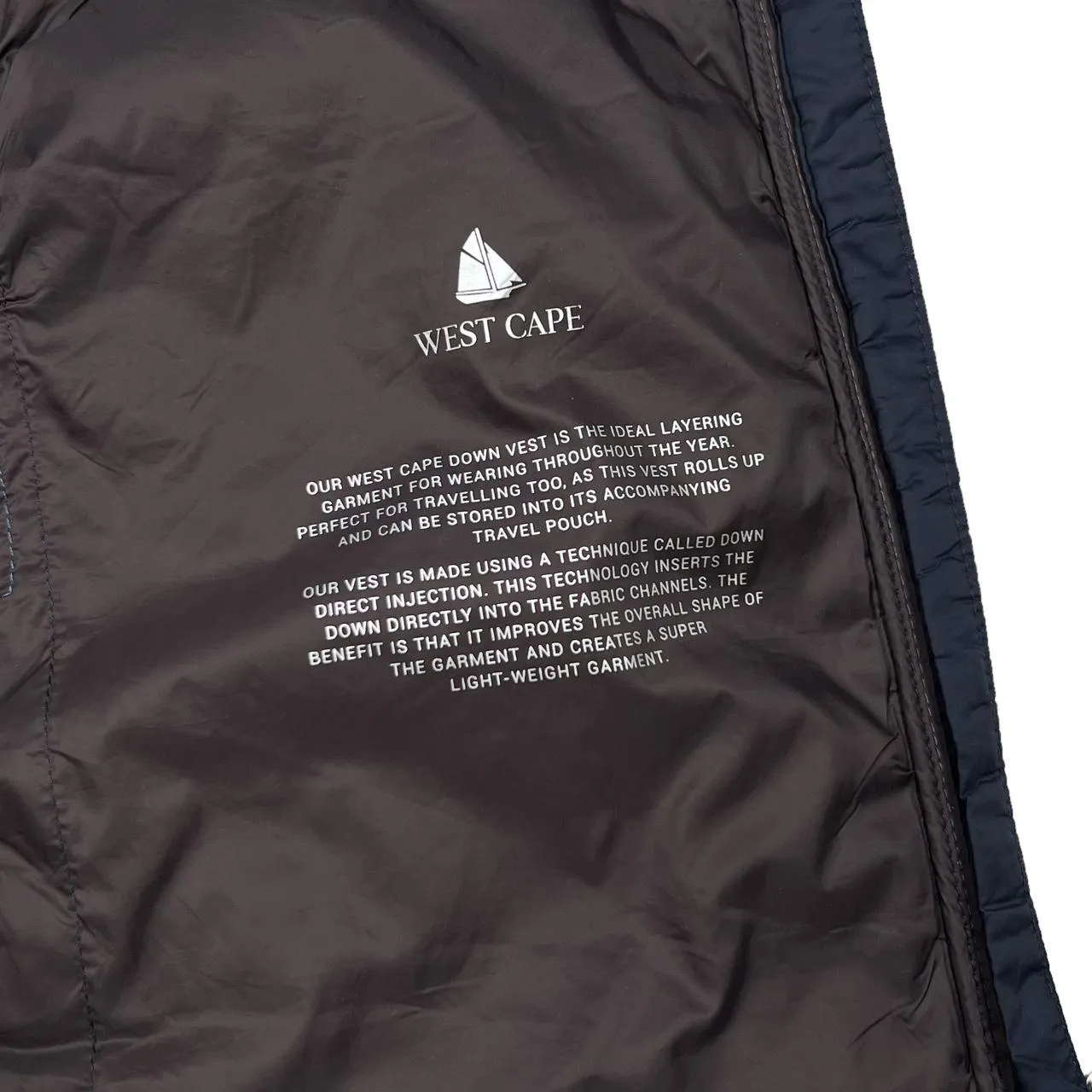 WEST CAPE Light Padded Outdoor Hiking Down Vest Gilet