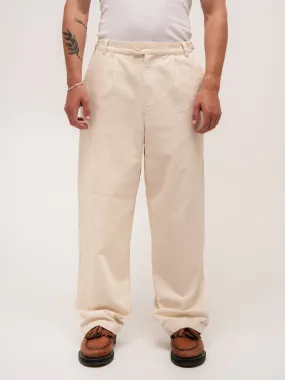 WIDE LEG TROUSERS CREME