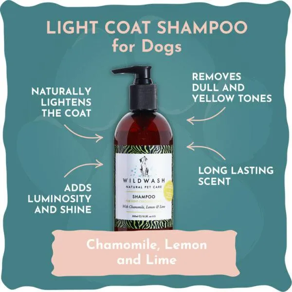 Wildwash PRO | Light Coat Shampoo for Dogs -300ml