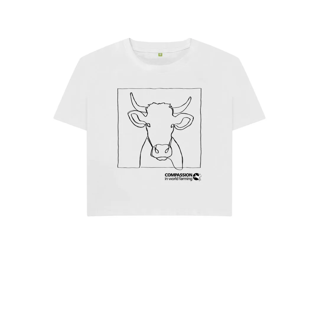 Women's Cow Boxy T-shirt