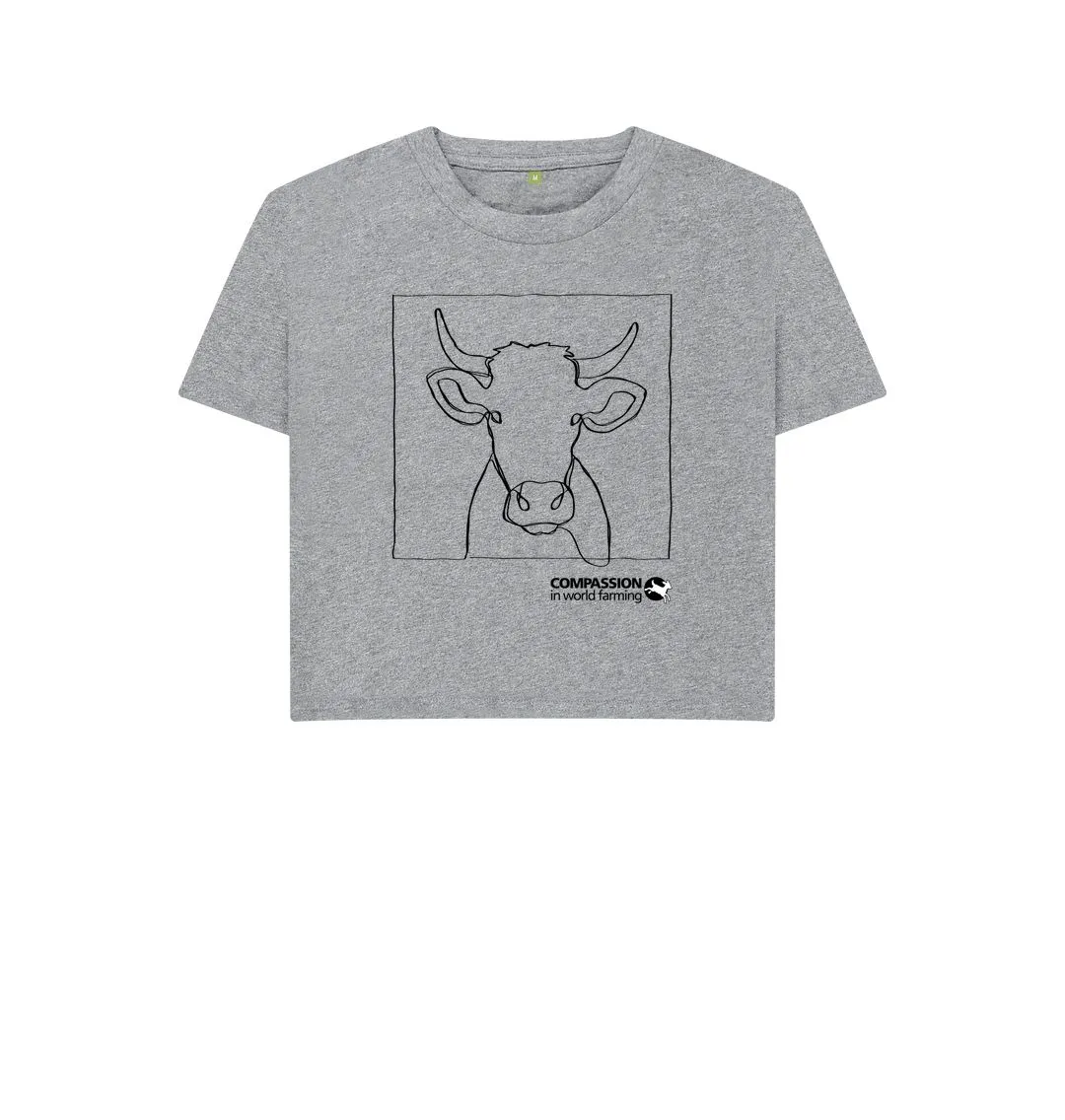 Women's Cow Boxy T-shirt