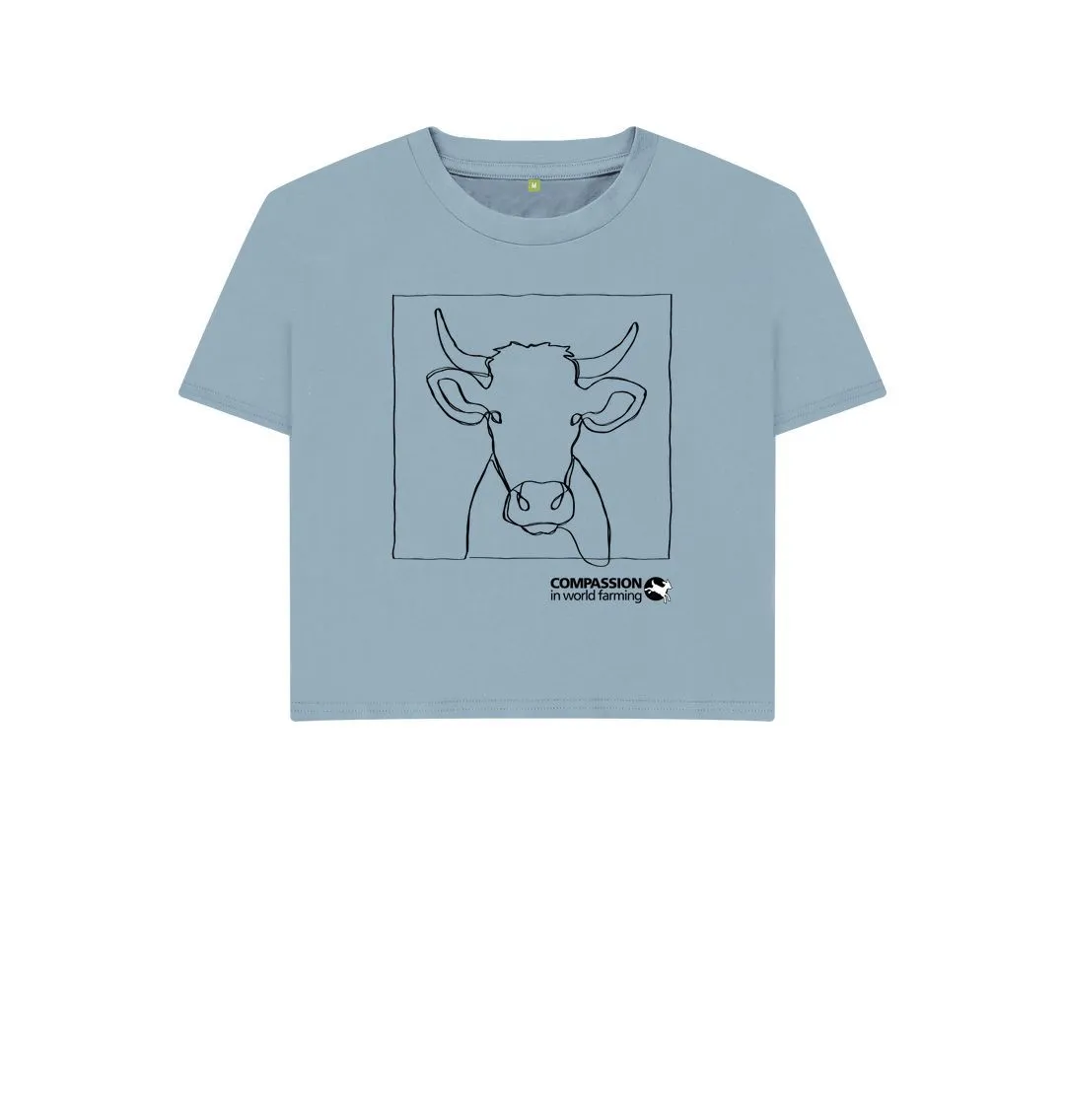 Women's Cow Boxy T-shirt