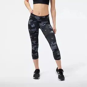 Women's Printed Accelerate Capri - Phantom