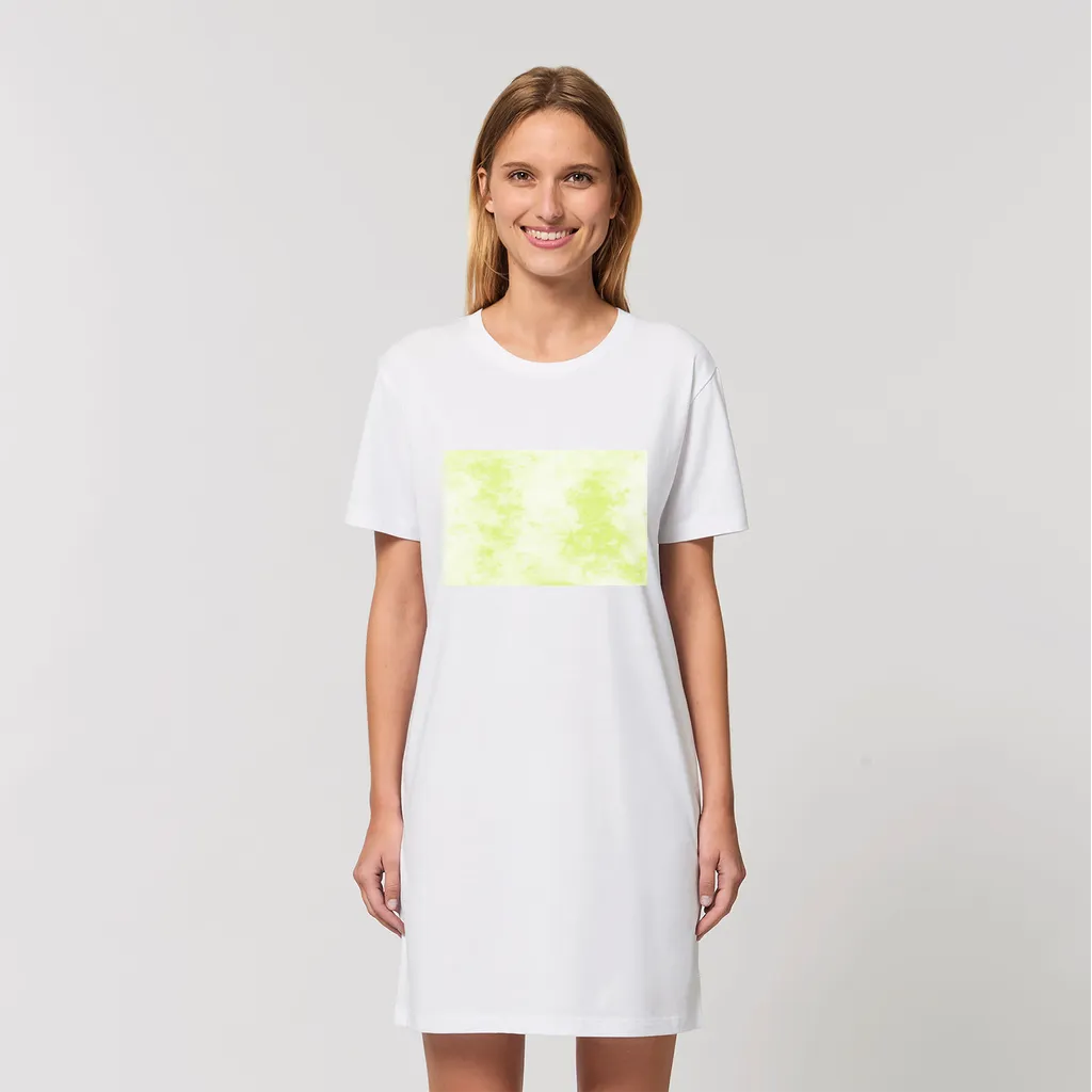 Yellow Cloud Organic T-Shirt Dress