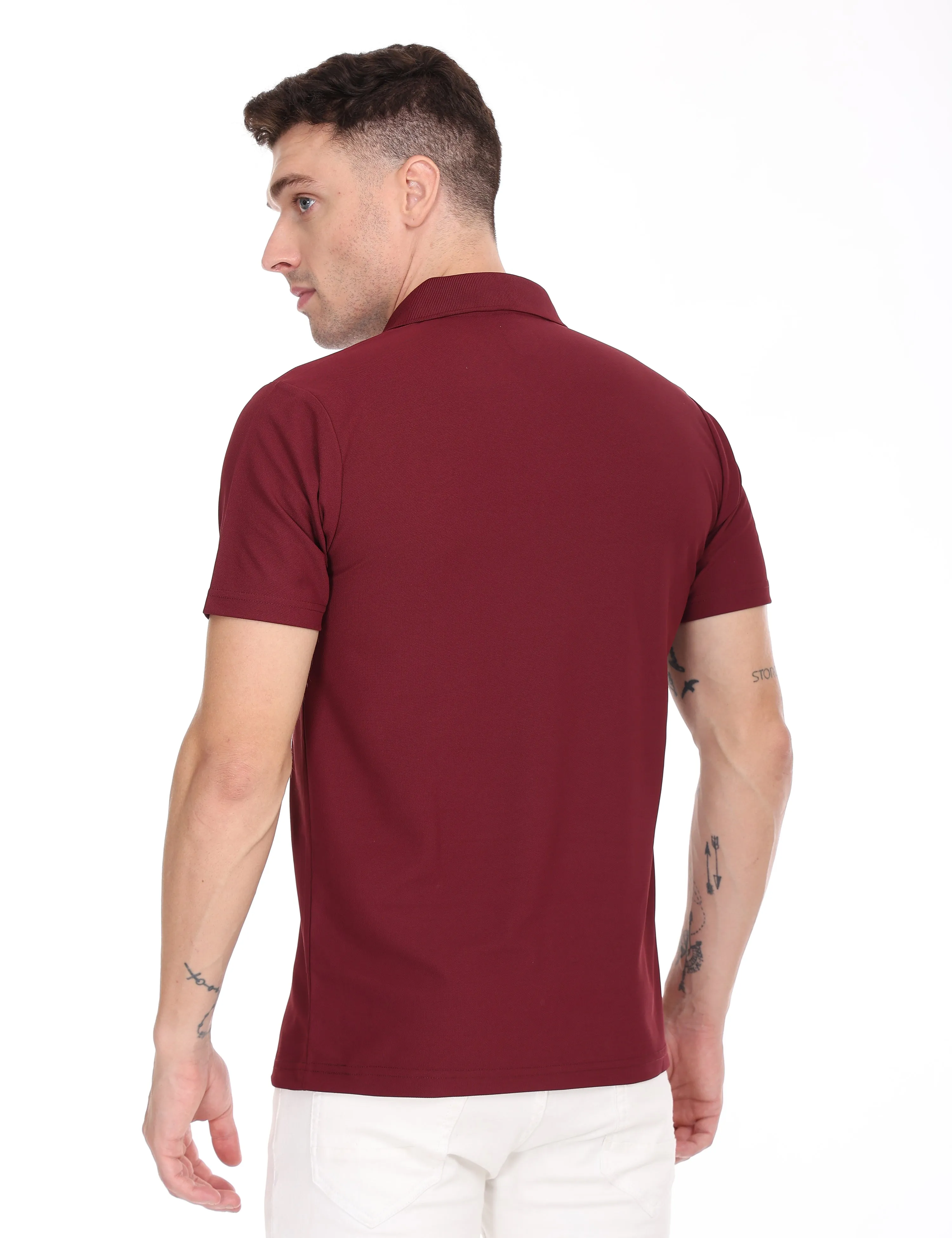 Zest Maroon Color T Shirt - 53005