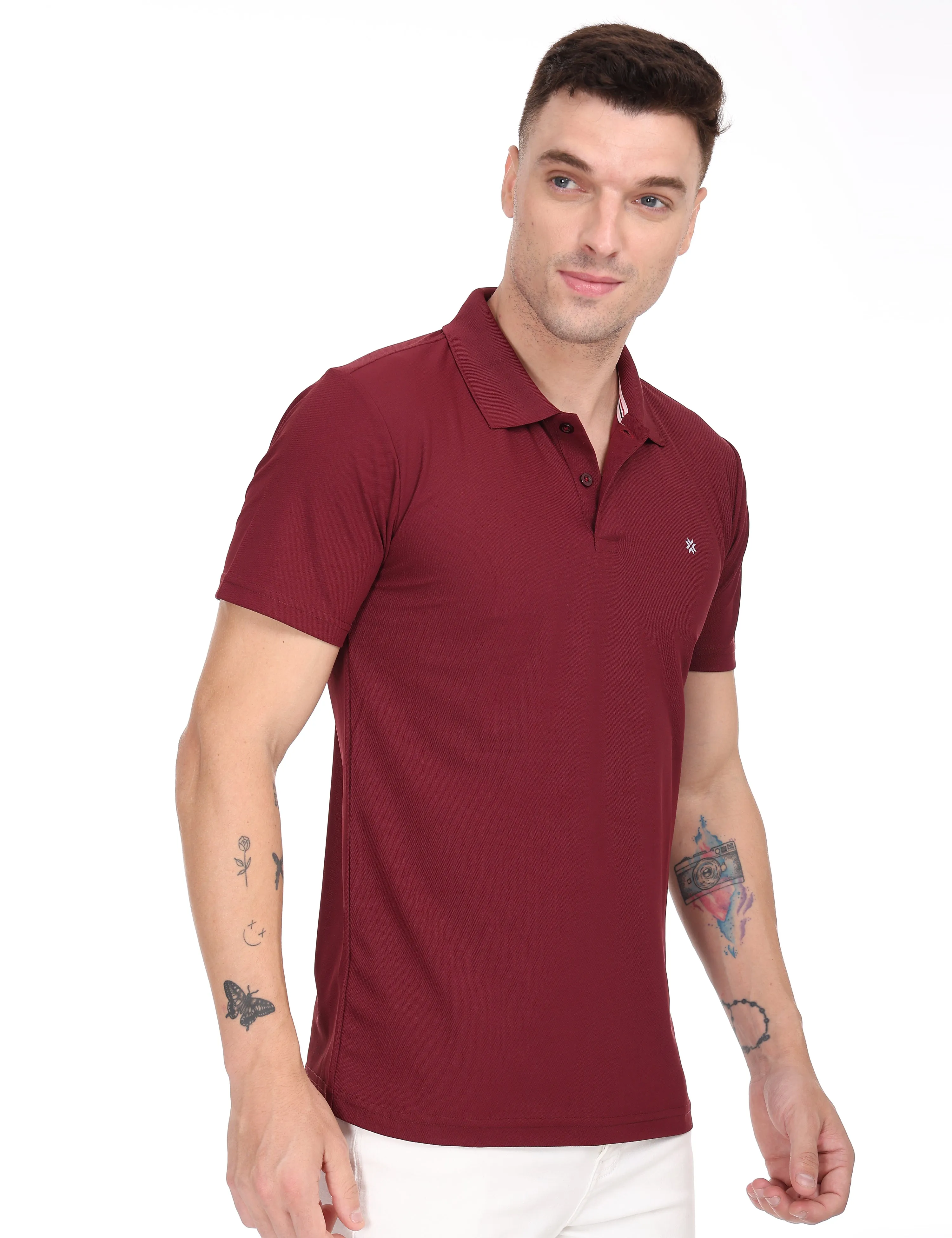 Zest Maroon Color T Shirt - 53005
